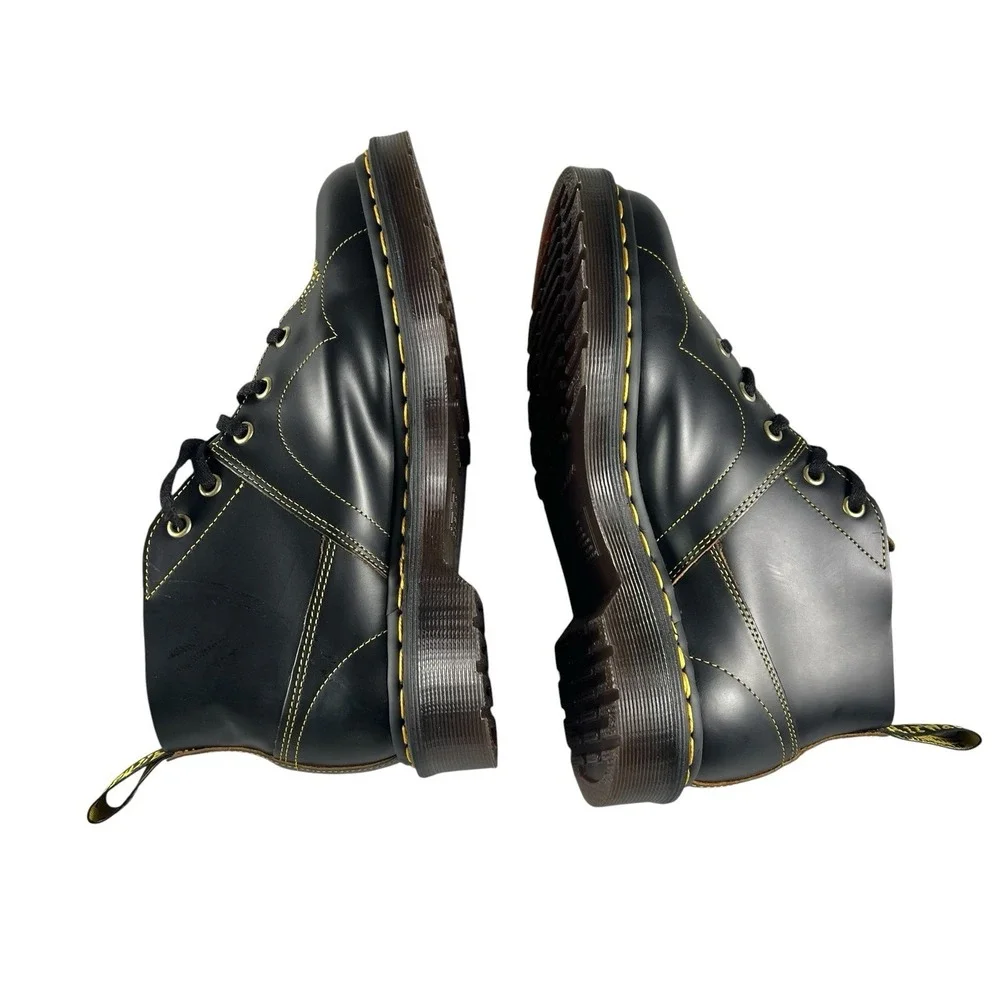 Dr Martens Church Vintage Monkey Boots Black Leather Men's 6 Women's 7 EU 38